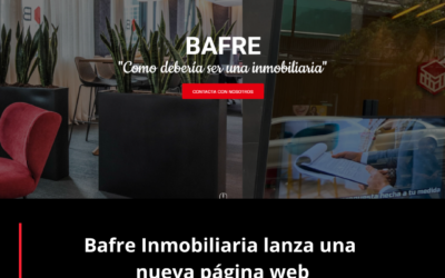 Bafre Inmobiliaria lanza una nueva página web